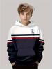 Boys Hoodie Stripe Printed Pullover Long Sleeve Thin Hooded Sweatshirt for Autumn Casual Versatile Classic Color Matching Design