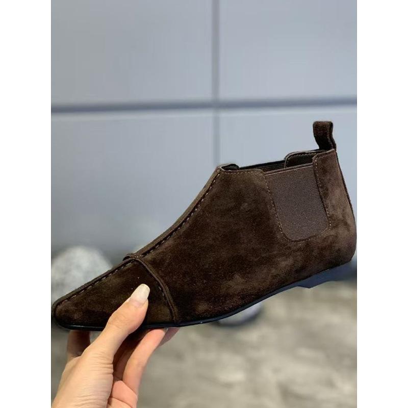 Sheepskin Version~ New British Style Chelsea Boots In the Autumn of 2025 Women's Retro Short Boots Fashion Versatile Square Boots