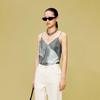 LESS 2024 Spring Mulberry Silk Sleeveless Top