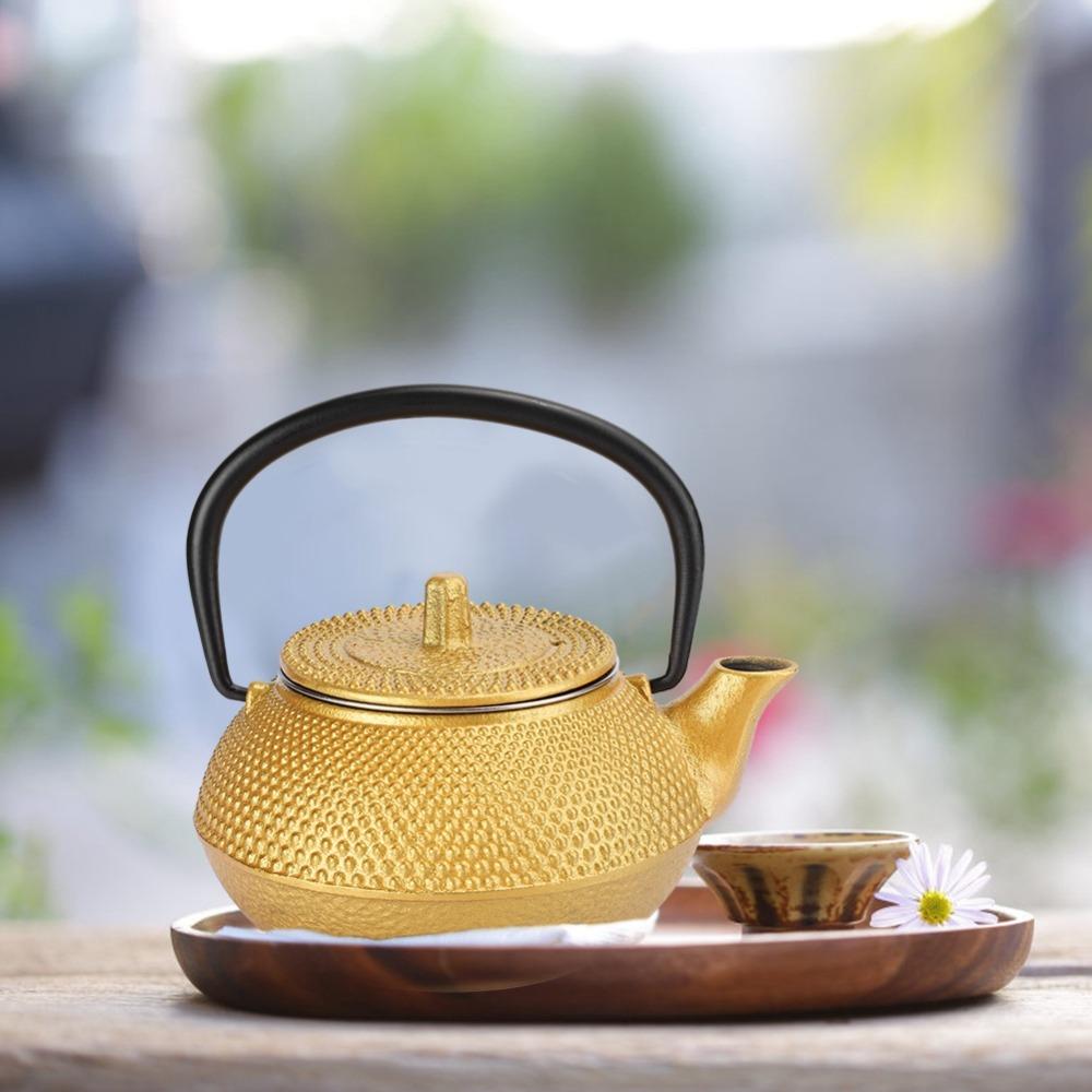 Stovetop Cast Iron Teapot Stainless Steel Infuser Japanese Tetsubin Kettle Tea Brewing