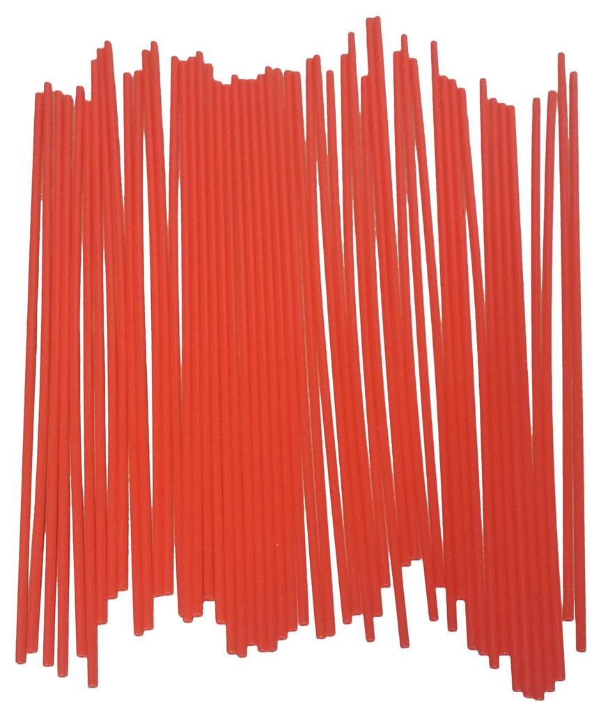 Red Plastic Straws Tip Extension Tube for Automotive Penetrating Pack of 100