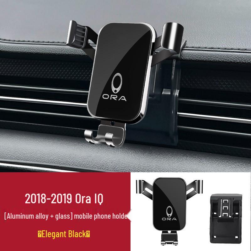 

Euler Cat-Themed Car Mount & Interior Decoration Holder Glossy Black