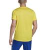 adidas T Shirts Men's Yellow Crew Neck Moderate Straight Fit HL5991