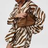 Women's Clothing, New Spring Models In Europe and America, Fashionable Striped Printed Shirt and Shorts Set, Two-piece Set.