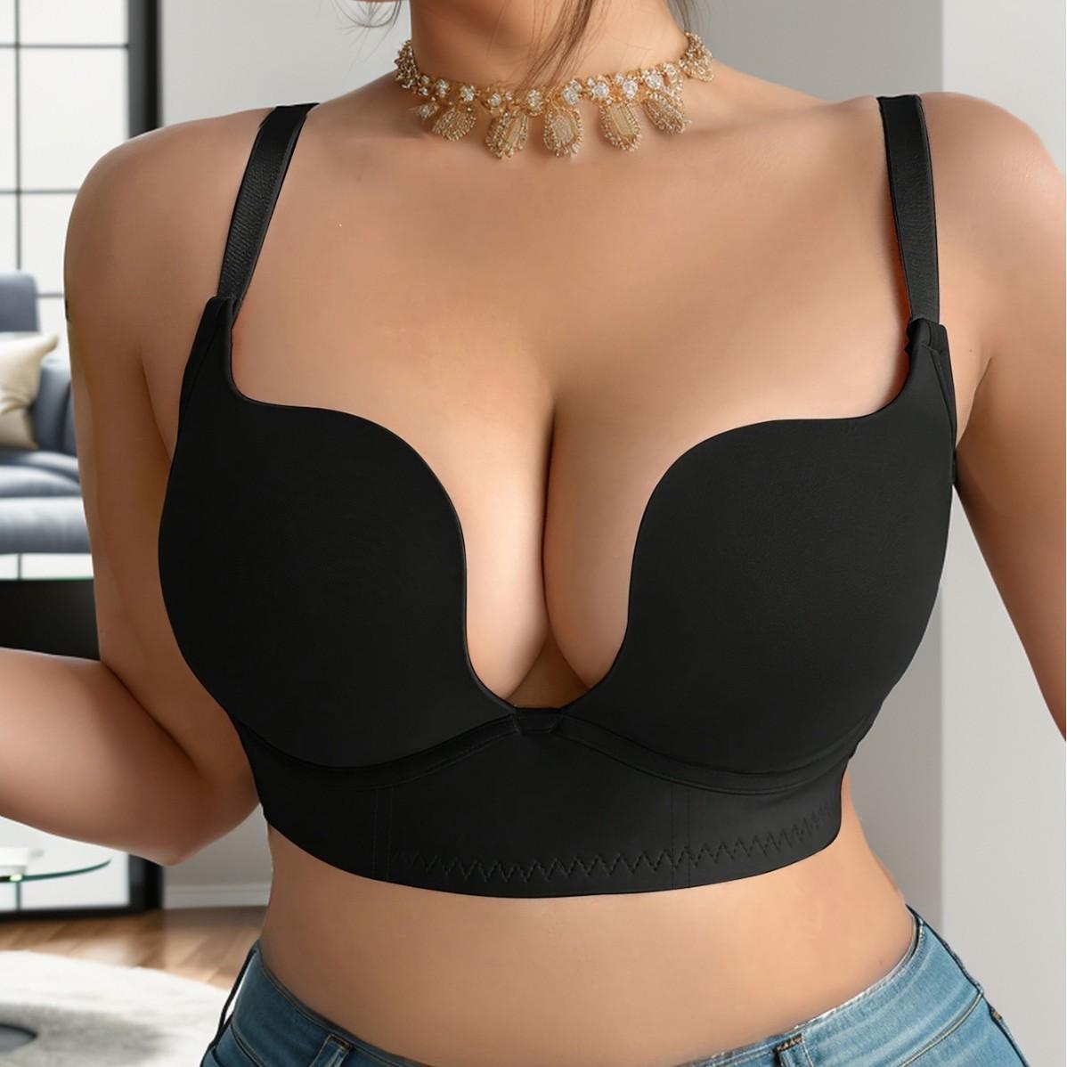 

Большой размер Удобный Маленькая грудь Пуш-ап На косточках Предотвращающий провисание Бюстгальтер Поддержка груди Поднимающий грудь Бюстгальтер с покрытием 110F