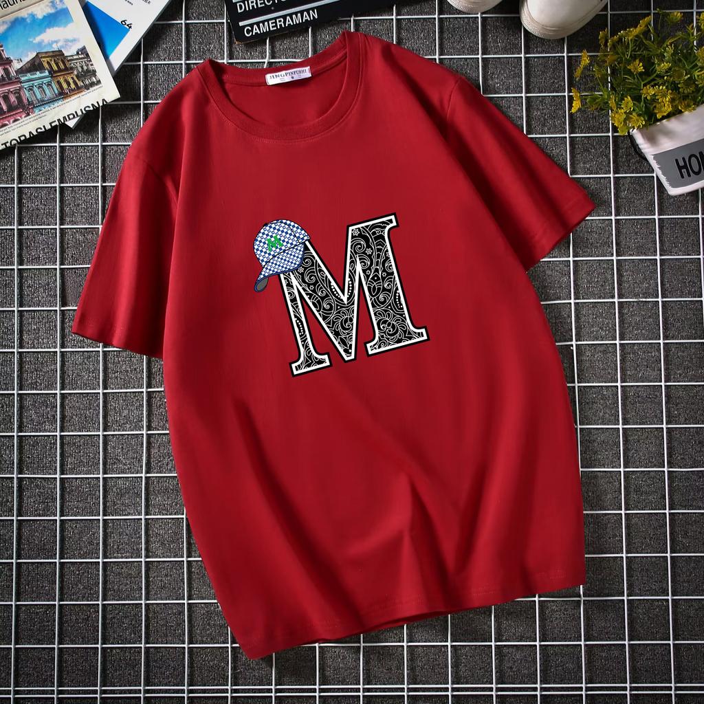 Cotton T-Shirts Summer Men's Short Sleeved T-shirt Trendy Brand Student Round Neck Loose Half Sleeved Pure Cotton Top T-shirt