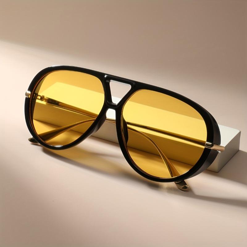 Nepolarizované Módní Sluneční brýle s velkým rámem ve stylu ropuchy Dámské Vintage Sluneční brýle pro muže Štítové brýle