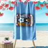 Giant Beach Towel Coventry City FC Logo, Quick Dry Microfiber, Ultra Soft, for Soccer Fan Vacation Gift