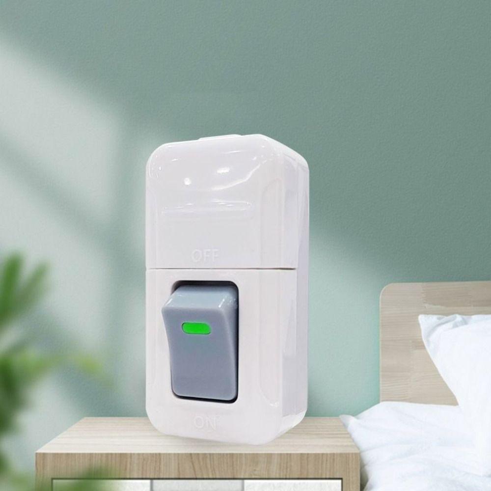 Weißer Druckschalter Kunststoff Kleiner Kippschalter Kabelschalter Lichtschalter Haus