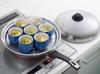 Yoshikawa Steamer Plate for Frying Pans, Compatible with 28-30cm Frying Pans, Made in Japan, Stainless Steel, Easy Steaming Plate for Frying Pans, SJ3