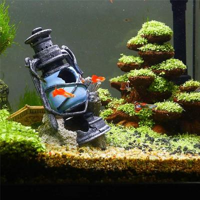 Aquarium Decoration Poly Resin Lighthouse Retro Resin Landscaping For Aquarium Fish Tank Nice Underwater Landscape
