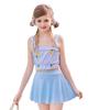 Shuizhuyuanyuan 2026 Conservative Two-Piece Slimming Swimsuit for Girls and Toddlers - Sporty Skirt Baby Swimwear