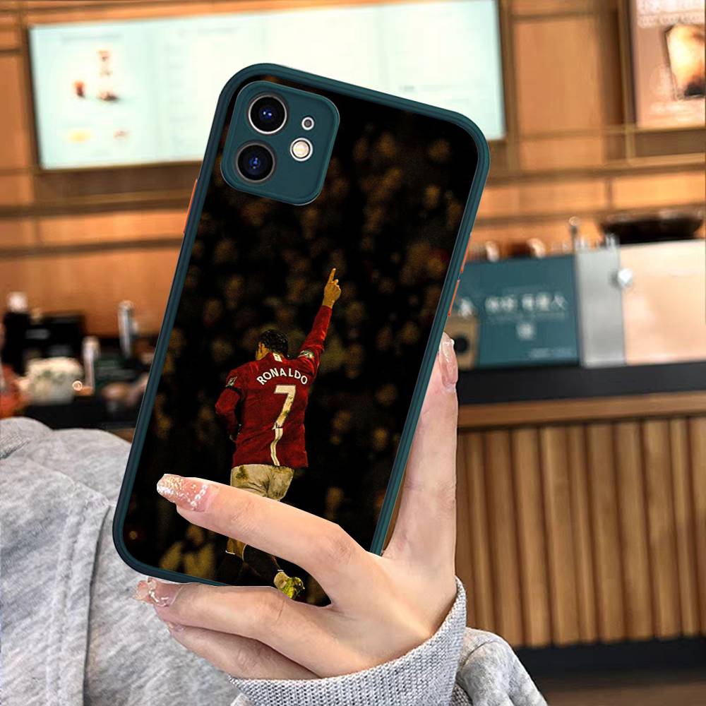 Famous Football Players C-CR7 For Silicone Matte Phone Case For iPhone 16 Pro Max 15 14 13 12 11 X XS MAX