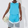 2pcs Set Men Basketball Football Jerseys Fitness Running Sport Clothes Jogging Marathon Athletic Training Plus Size Sportswear
