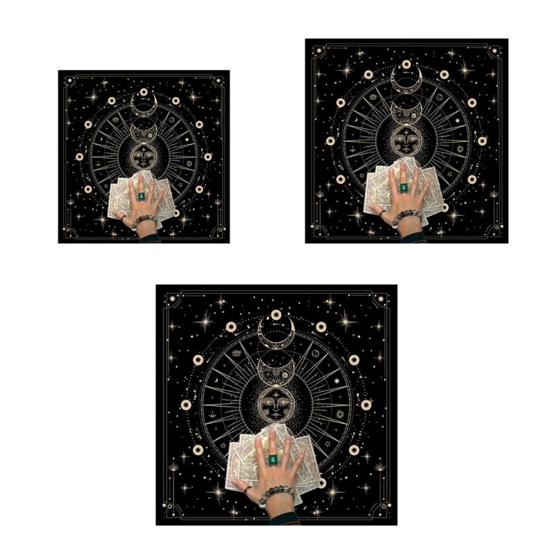 50x50/60x60/75x75cm Tarot Tablecloth Mat Geometric Divinations Table Cloth Board Game Oracles Card Pad Rune Support Mat