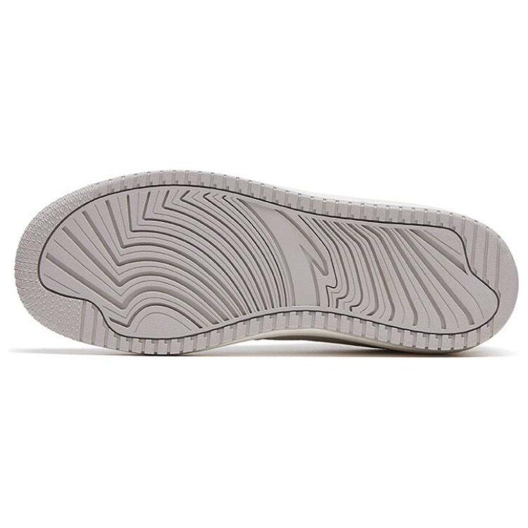 Anta 982GZ Synthetic Leather Low Top Slip Resistant Cushioning Abrasion Resistant Skateboard Shoes Women's White Gray 122318063-3