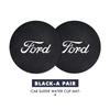 LLKF5 For Ford 2PCS Car Suede Coaster Water Cup Holder Anti-slip Pad Mat Auto Accessories Mk2 Mk3 Ranger Mondeo Mk4 S-MAX Kuga Mustang
