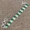 Tsavorite Gemstone Handmade 925 Sterling Silver Bracelet 7-8" KKG-151