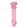 Anal masturbation Glass anal plug pink Four beads pull bead Rose 3.5cm BDSM SM Sex Toys unisex Gay' Anal Expansion Massage Thread