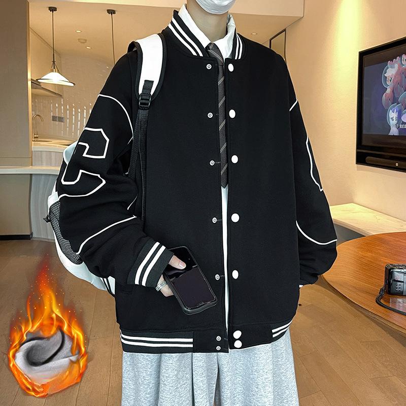 Spring Jacket Boy 13 Junior High School Students 14 Handsome Baseball Uniform 15-year-old Big Children Trendy Casual Jacket
