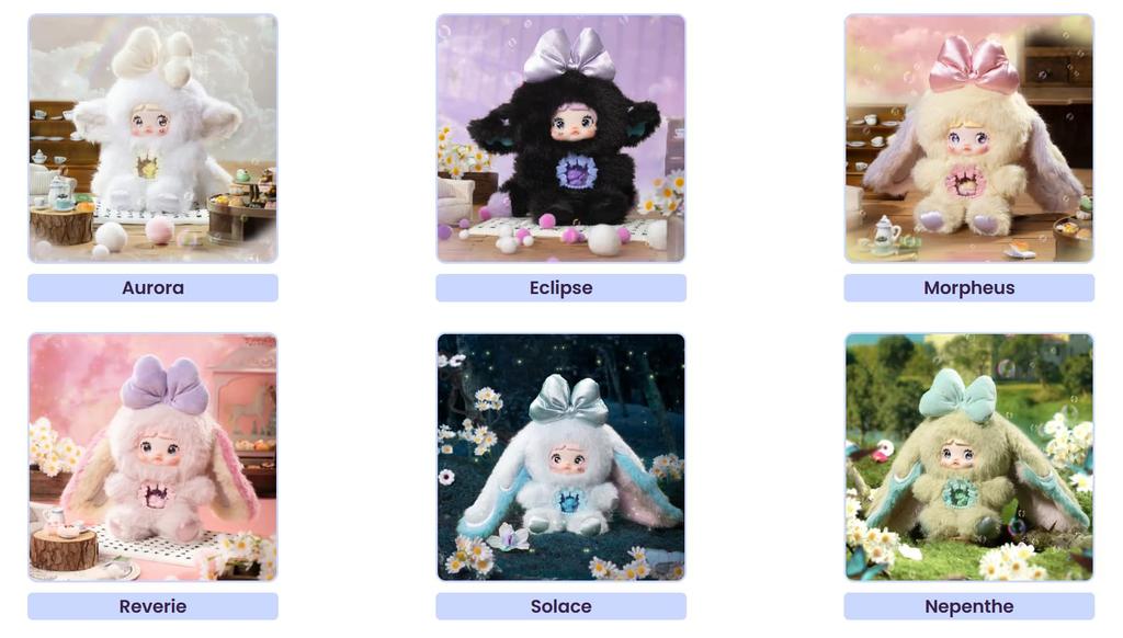 CHIBIHOUSE Nommi Version 6 Fantasy World Series Blind Box Figur, ca. 18-20 cm groß, aus PVC und Polyester, süßer Plüsch-Schlüsselanhänger (nommi v6, 1