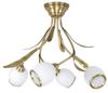 Ceiling Lamp Patina Glass Shade White Frame Markos White 151B