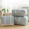 Modern Striped Print Pattern Storage Bag Home Quilts Clothes Dust-proof Storage Bag Large Capacity Moving Luggage Packing Bag