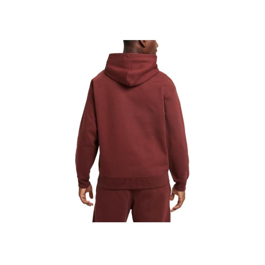 Nike Solo Swoosh Solid Color Casual Hoodie Comfortable Long Sleeve Sweatshirt Men hoodies Brown DX1355-231
