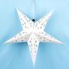 Ornamento a soffitto a forma di stella a cinque punte tagliata al laser 3D per decorazione natalizia