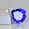 Pear Cut 53.5 Ct Blue Topaz 925 Sterling Silver CERTIFIED Gemstone Pendant MY-PD-148-NS