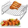 Air Fryer Rack de camada dupla, acessórios para Air Fryer Rack multiuso