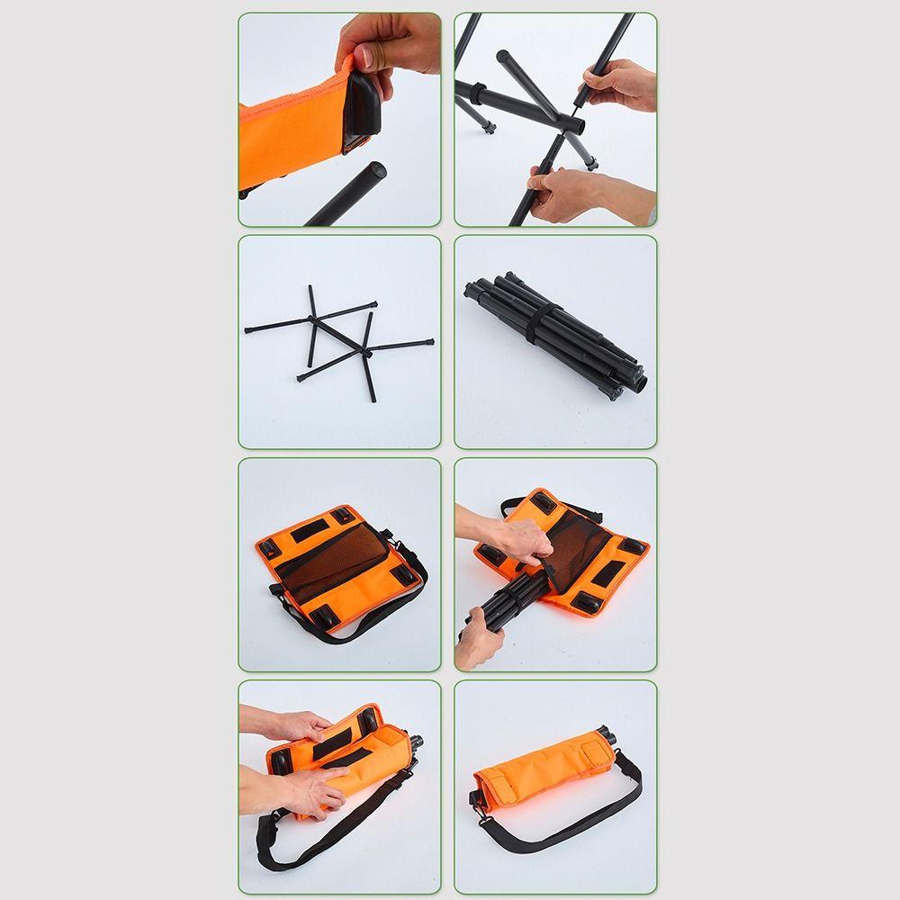 Foldable Camping Chair Ultra-Light Fishing Chair Easy To Carry Outdoor Folding Stool  Small Horse