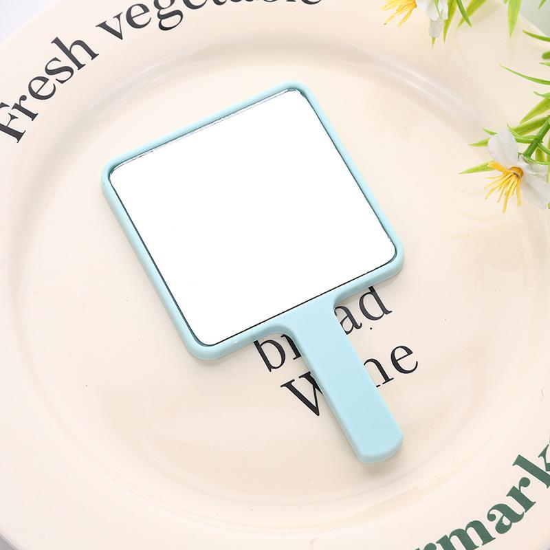 Customizable Square Makeup Mirror with Handle - Color and LOGO Options Available