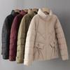 Short Down Cotton Jacket Women's 2025 New Fashion Stand-up Collar Cotton Jacket, Versatile Warm Winter Clothes, Slimming Jacket Padded Jacket