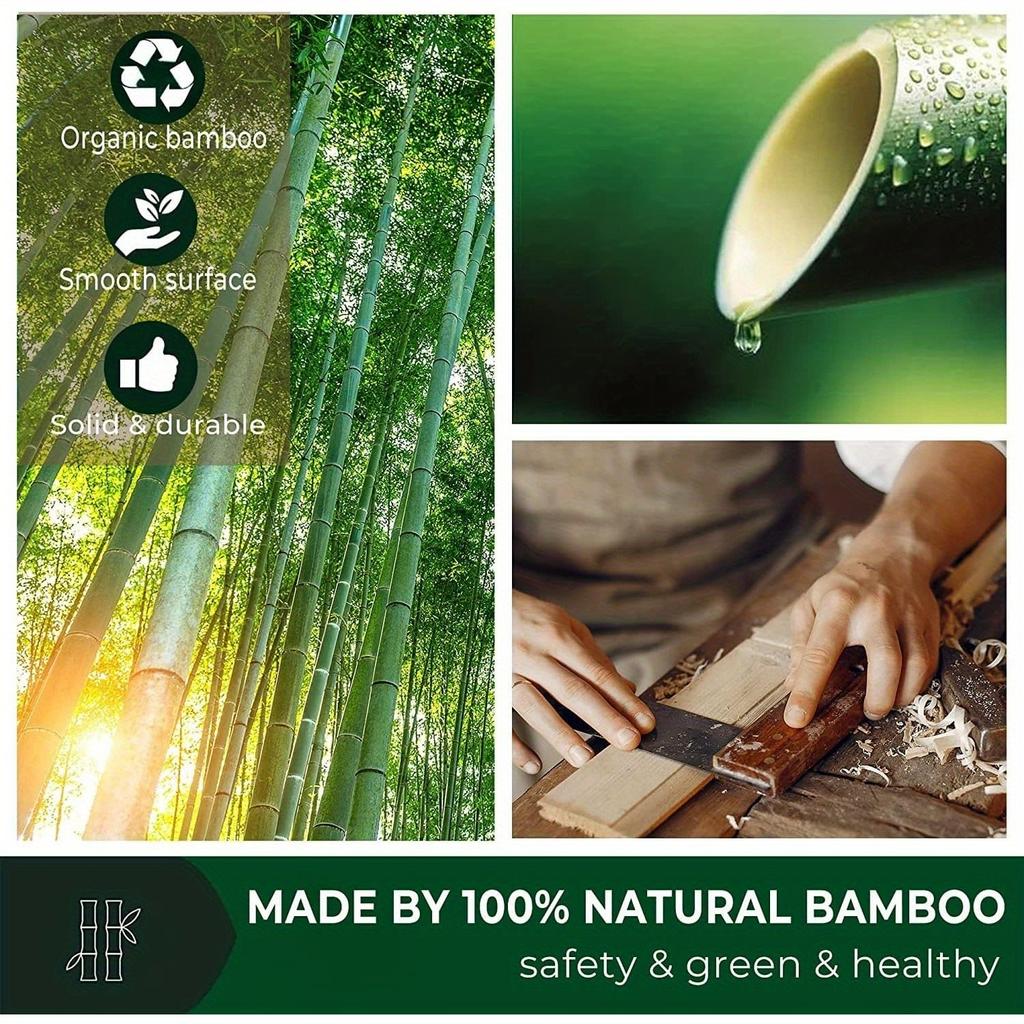 Gratte-dos en bambou, Gratte-dos 100% bambou naturel pour soulager les démangeaisons, Solide et robuste 17 pouces