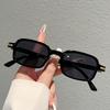 Hip Hop Style Cool Candy Color Chips Plastic Small Square Blackout Sunglasses Simple Versatile Party Party Sunglasses