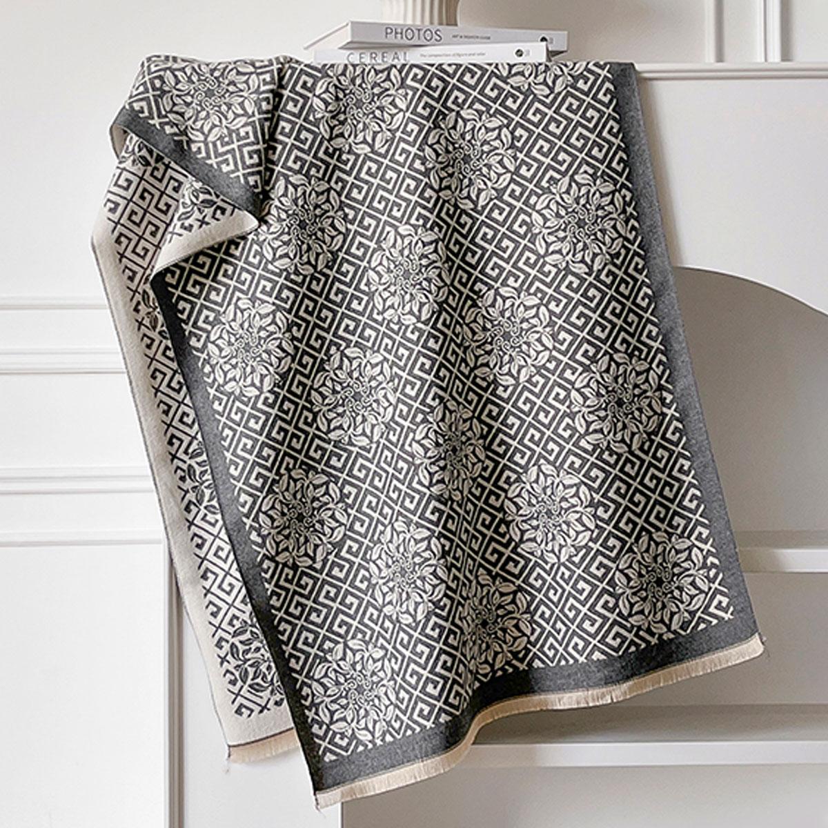 

Women Design New Luxury Winter Imitation Cashmere Warm Pashmina Blanket Female Shawl Wraps Thick Foulard Bufanda Scarf