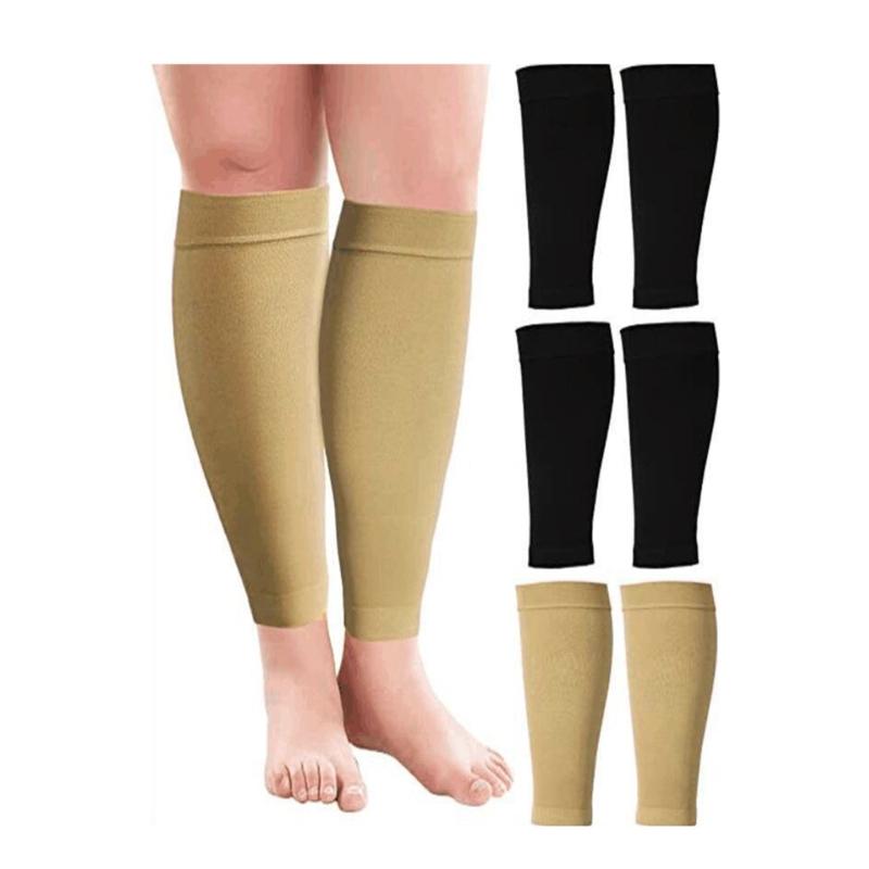 1 Pair Calf Compression Sleeve Leg Sleeve Brace for Shin Splints Pains Relief Footless Compression Socks for Football