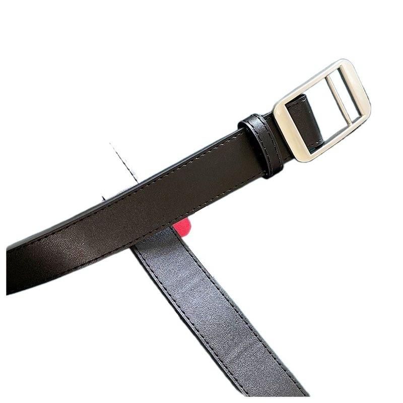 Trendy No Hole Men's Lazy Style Ins Korean Version Minimalist Waist Belt For Summer Fashion