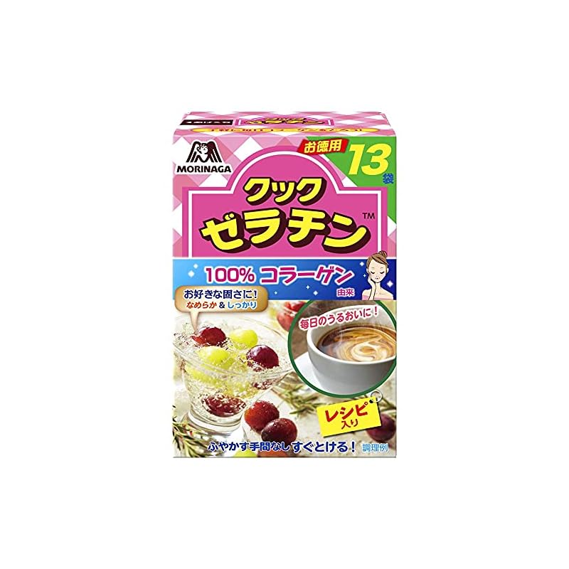 Morinaga & Co. Cook Gelatin, 13 packets (5g x 13P) x 4 boxes