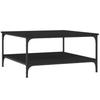 VidaXL Coffee Table Black 80x80x40 Cm Engineered Wood 832838