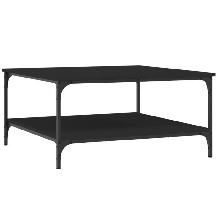 VidaXL Coffee Table Black 80x80x40 Cm Engineered Wood 832838