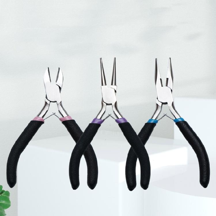 3pcs Jewelry Pliers Collection for DIY Projects Wire Cutter Metal Beading Tool