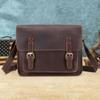 Men's Bag Business Retro Horizontal Single-shoulder Bag Genuine Leather Men's Bag Men's Crossbody Bag