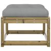 Garden Stool with Cushion Pressure Treated Pine Wood