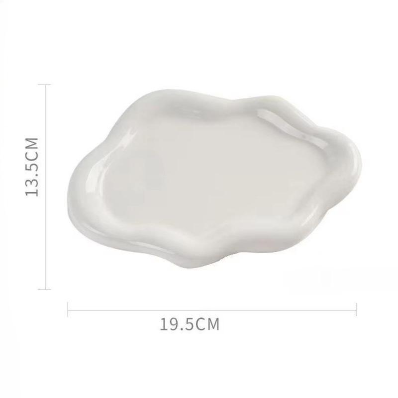 Simple Stylish Cloud Jewelry Storage Tray Jewelry Earrings Display Desktop Ornaments Gifts for Friends,Durable Plastic Material