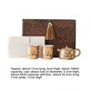 Dunhuang merchandise one pot two cups tea set gilt ceramic Xishi pot high-end tea set gift