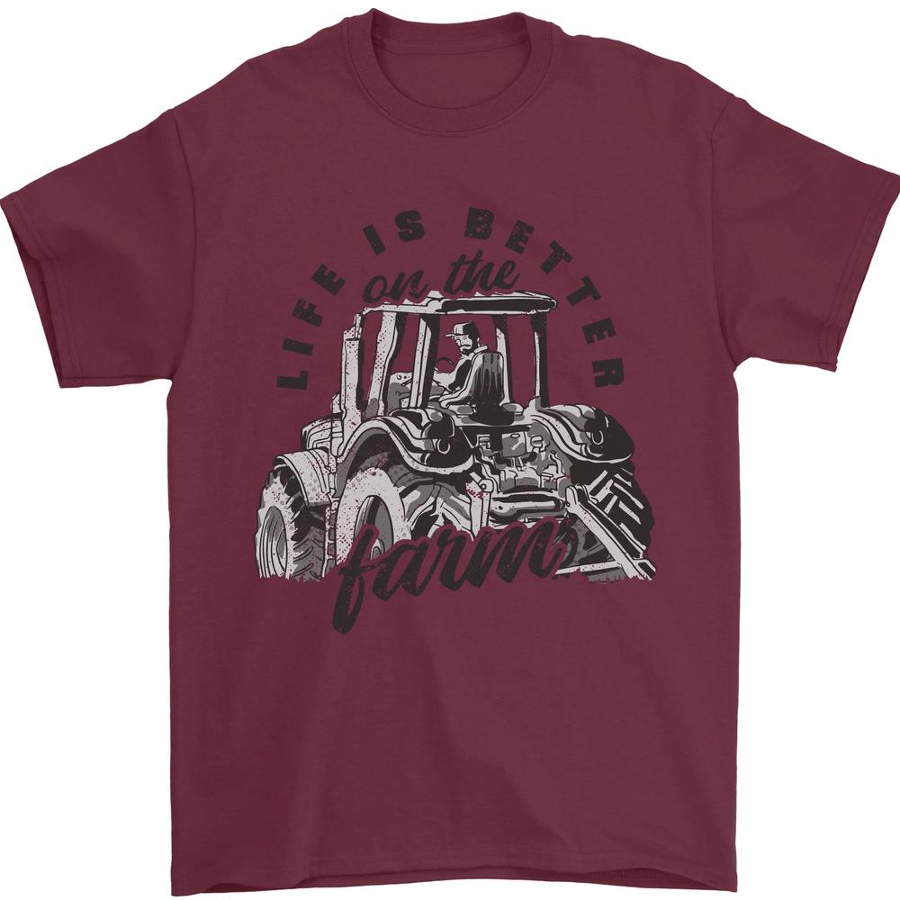 Tractor Life Is Better Farm Funny Farming Unisexs TShirt 100 Cotton