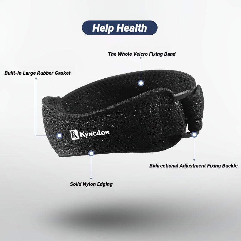 Adjustable Patella Band Knee Support Strap Brace for Basketball Tendon Protection Compression Pad