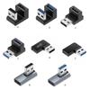 90 Degree Right Up Down Angled USB3.0 Male To Female Extension Adapter for Laptop PC USB Chargers Extension Converter